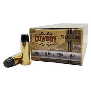 44 Special - Fiocchi Cowboy Action 210 Grain Lead Flat Point - 50 Rounds