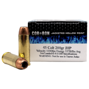 45 colt corbon ammo box