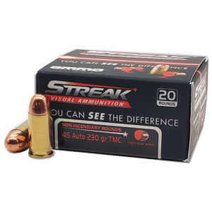 45 Auto - Ammo Inc. Streak 230 Grain TMC - 20 Rounds