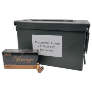 45 Auto - PMC Bronze 230 Grain FMJ - 500 Round Can