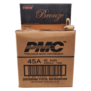 45 Auto - PMC Bronze 230 Grain FMJ 1000rd Case