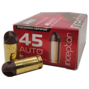 45 Auto - Inceptor 118 Grain ARX