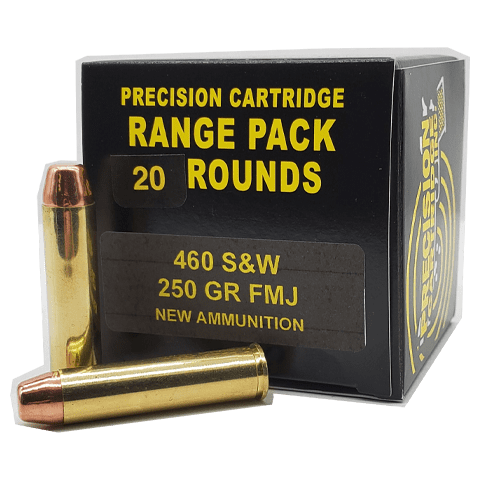 460 S&W Mag - Precision Ctg Inc 250 Grain Full Metal Jacket - 20 Rounds