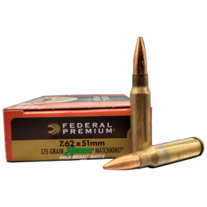7.62x51 NATO - Federal Premium 175 Grain Gold Medal Match