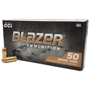 380 Auto - CCI Blazer Brass 95 Grain Full Metal Jacket