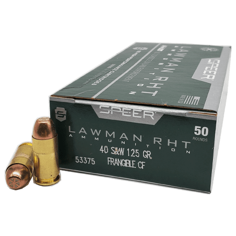 40 S&W - Speer Lawman RHT 125 Grain Frangible Cleanfire