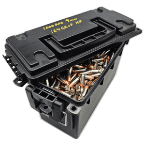 9mm speer gold dot ammo plastic can for sale