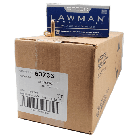 38 Special - Speer Lawman 125 Grain TMJ - 1000 Rounds