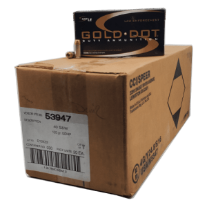 40 S&W - Speer LE Gold Dot Short Barrel 165 Grain JHP - 1000 Rounds
