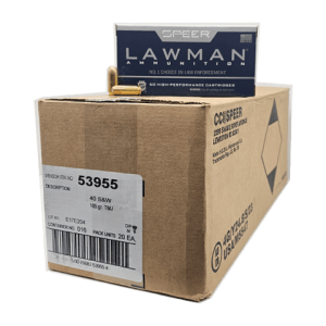Speer Lawman 40 SW Rounds