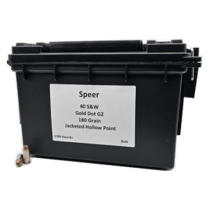 40 S&W - Speer Gold Dot G2 180 Grain JHP - 1000 Rounds