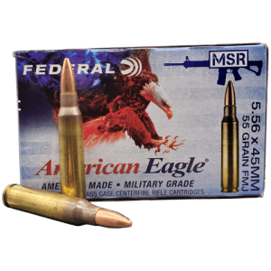 5.56 NATO - Federal American Eagle 55 Grain FMJ