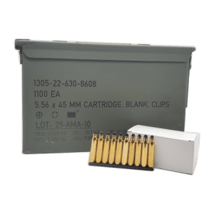 5.56 NATO - Blanks On Stripper Clips - 1100 Rounds