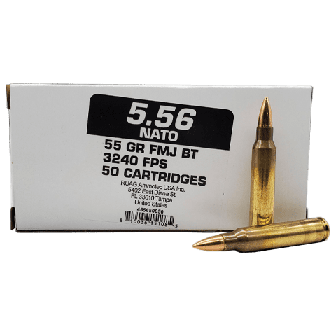 5.56 NATO - Geco 55 Grain Boat Tail FMJ