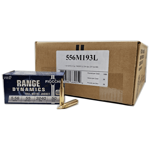 5.56 NATO – Fiocchi Shooting Dynamics 55 Grain FMJ – 1000 Rounds
