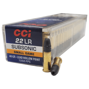 22 Long Rifle - CCI 40 grain Subsonic Hollow Point