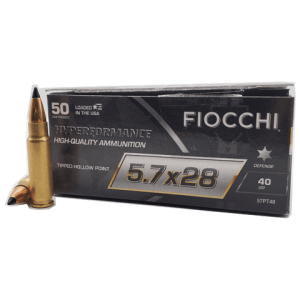 5.7x28 - Fiocchi Hyperformance 40 Grain Hollow Point - 50 Rounds