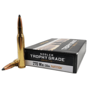 270 Win - Nosler Trohpy Grade 130 Grain Partition