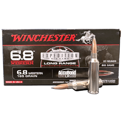 6.8 Western winchester big game round box