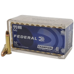 22 Magnum - Federal Champion 40 Grain Full Metal Jacket - 50 Rounds