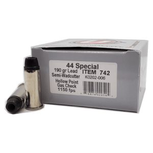 44 Special - Underwood 190 Grain Lead Semi-Wadcutter HP