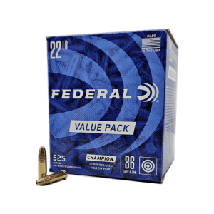 22 Long Rifle – Federal Champion 36 Grain CPHP – 525 Rounds