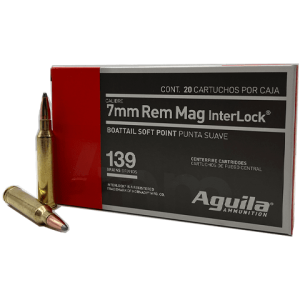 7mm Rem Mag - Aguila 139 Grain Hornady InterLock BTSP - 20 Rounds