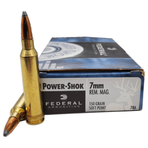 7mm Rem Mag - Federal 150 grain Power-Shok Soft Point