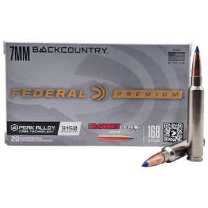 7mm Backcountry – Federal Premium 168 Grains Barnes LRX – 20 Rounds