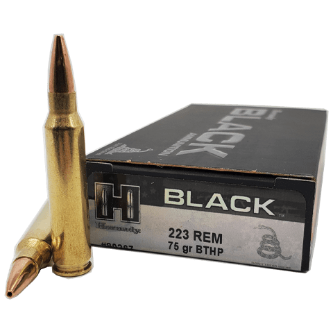 223 Rem - Hornady Black 75 Grain Boat Tail Hollow Point