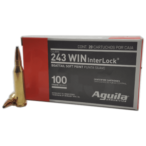 243 Win - Aguila 100 Grain Hornady InterLock BTSP - 20 Rounds