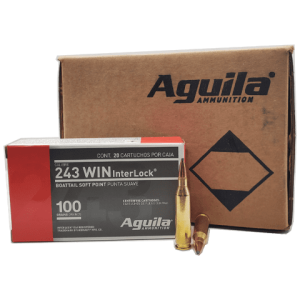 243 Win - Aguila 100 Grain Hornady InterLock BTSP - 200 Rounds