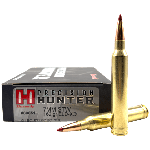 7mm STW – Hornady Precision Hunter 162 Grain ELD-X – 20 Rounds