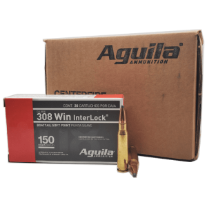 308 Win - Aguila 150 Grain Hornady InterLock BTSP - 200 Rounds