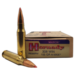308 Win - Hornady Match 155 Grain A-Max Custom
