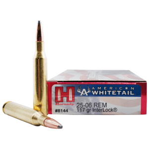 25-06 Rem – Hornady American Whitetail 117 Grain Interlock – 20 Rounds
