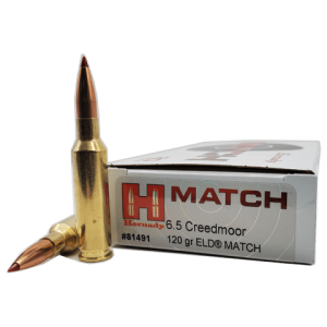 6.5 Creedmoor - Hornady 120 Grain ELD Match - 20 Rounds