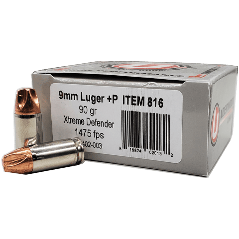 9mm - Underwood 90 Grain +P Xtreme Defender