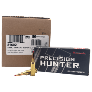 6mm ARC – Hornady Precision Hunter 103 Grain ELD-X – 200 Rounds
