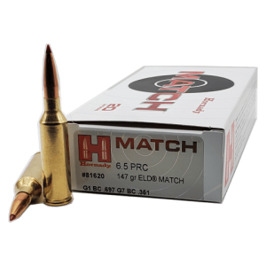 6.5 PRC - Hornady Match 147 Grain ELD Match - 20 Rounds