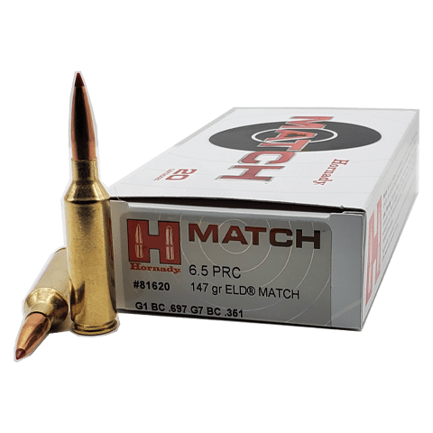 6.5 PRC - Hornady Match 147 Grain ELD Match - 20 Rounds