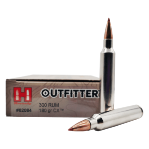300 Ultra Mag – Hornady Outfitter 180 Grain CX – 20 Rounds