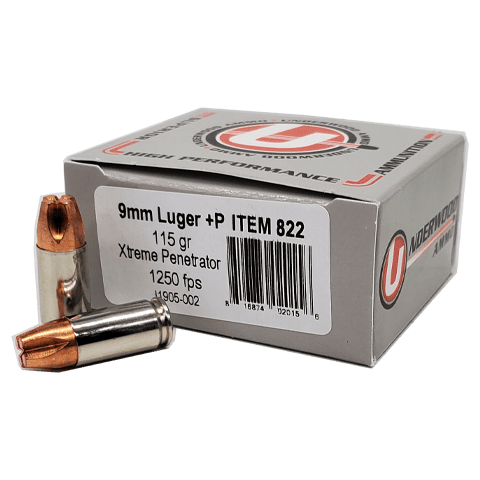 9mm - Underwood 115 Grain +P Xtreme Penetrator