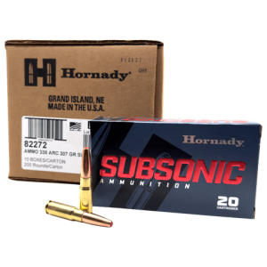 338 ARC – Hornady Subsonic 307 Grain SUB-X – 200 Rounds