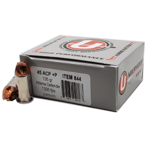 45 Auto - Underwood 135 Grain +P Xtreme Defender - 20 Rounds