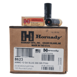 12 Gauge – Hornady 2-3/4″ 300 Grain SST Slug – 100 Rounds