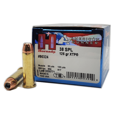 38 Special - Hornady American Gunner 125 Grain XTP Hollow Point - 25 Rounds