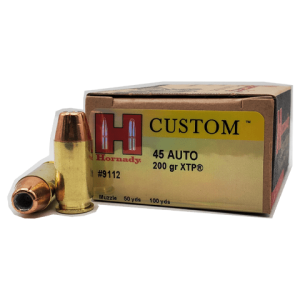 45 Auto - Hornady Custom 200 Grain XTP JHP - 20 Rounds