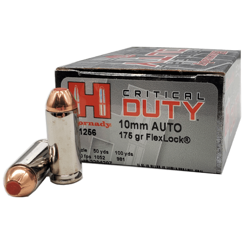 10mm Auto - Hornady Critical Duty 175 Grain Flex Lock