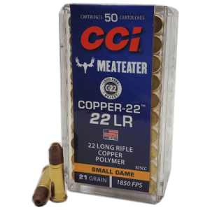 22 Long Rifle - CCI "MeatEater" 21 Grain Copper Polymer HP